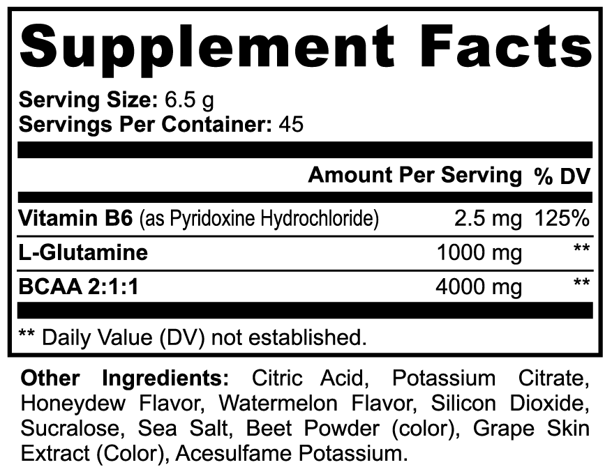BCAA Recovery (Honeydew/Watermelon)
