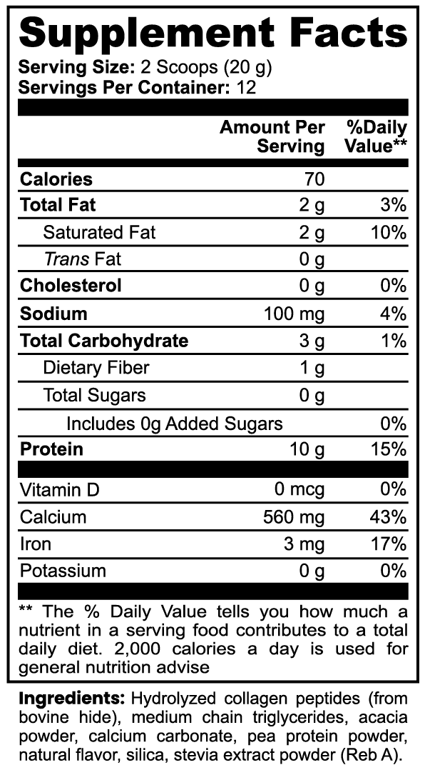 Grass-Fed Collagen (Vanilla)