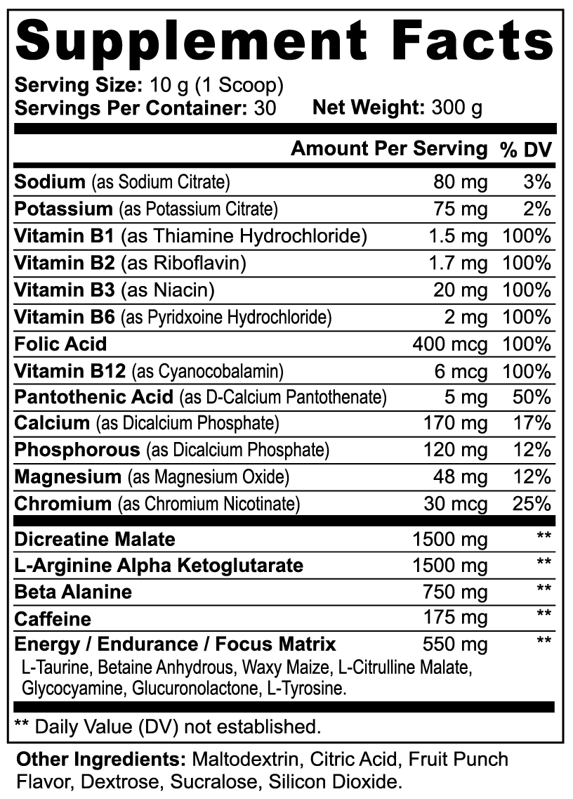 Era Flow Nitric Pre-Workout Powder Tropical Burst